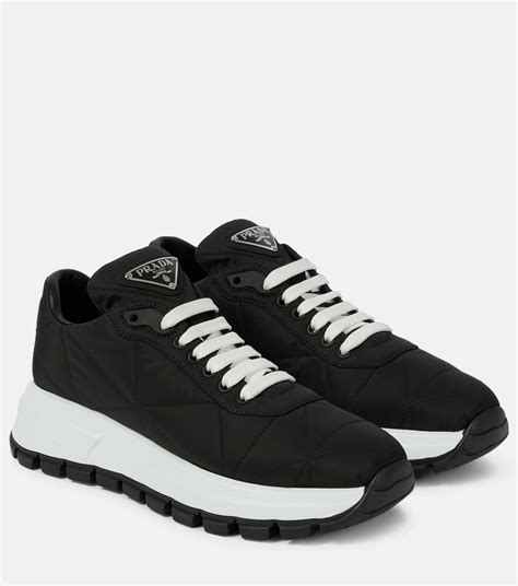 prada nylon low top sneakers|prada prax 01 sneakers black.